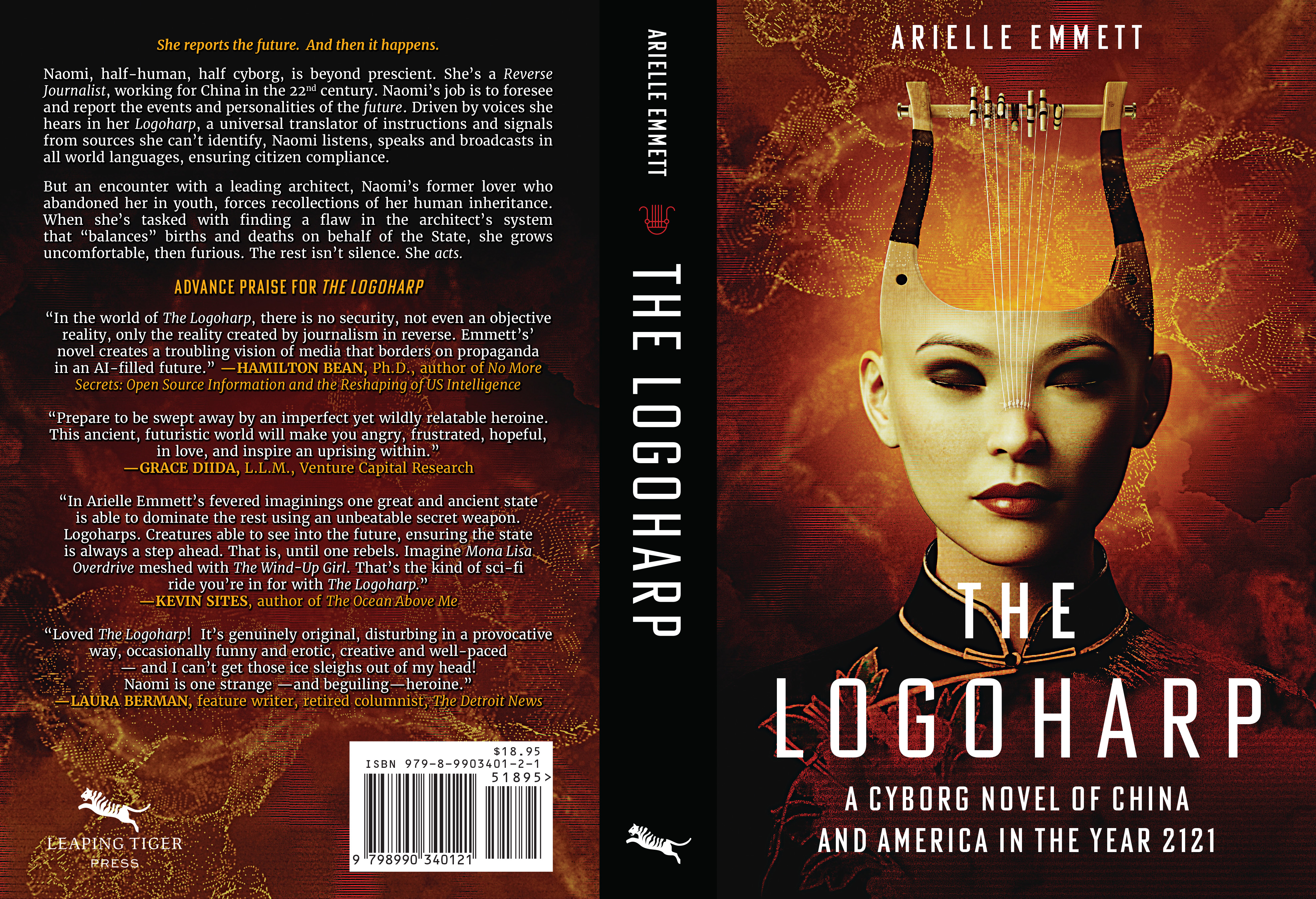 The Logoharp:  A Cyborg Novel of China and America in the Year 2121 Book Cover